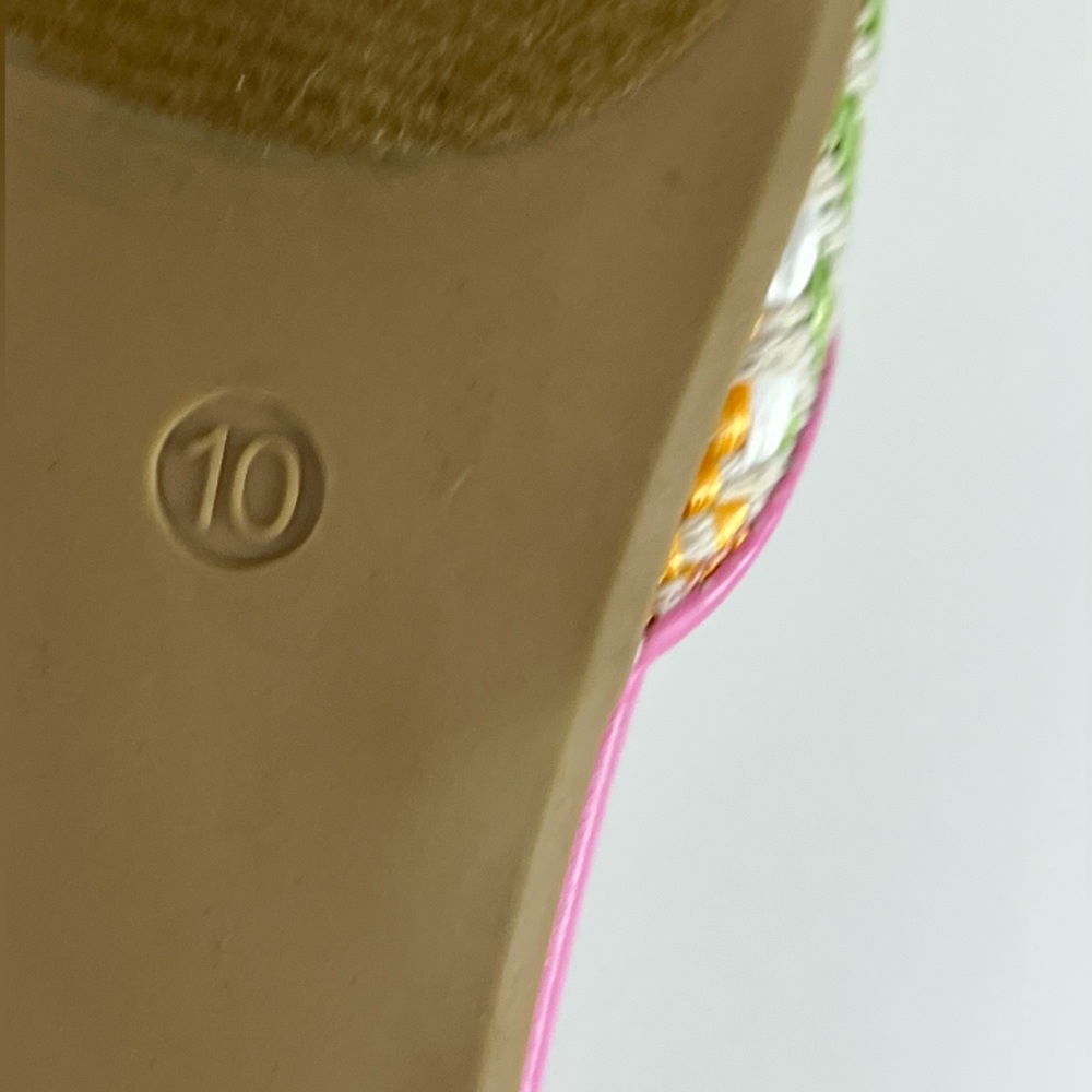 C Est 1946 Colorful Woven Multi Color Pointed Toe Flats size 10 New without Box - Picture 11 of 13